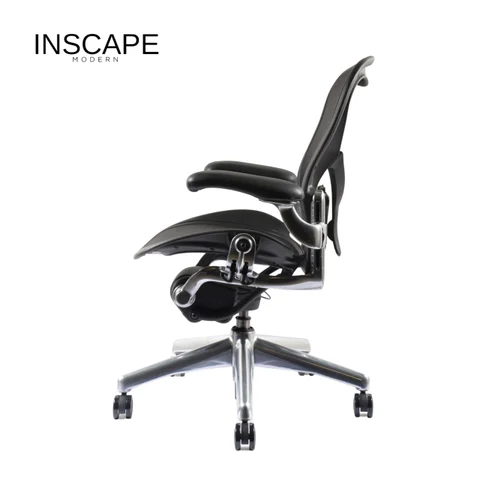 Herman Miller Classic Aeron Chrome Task Office Chair Ergonomic (Renewed) - Image 2