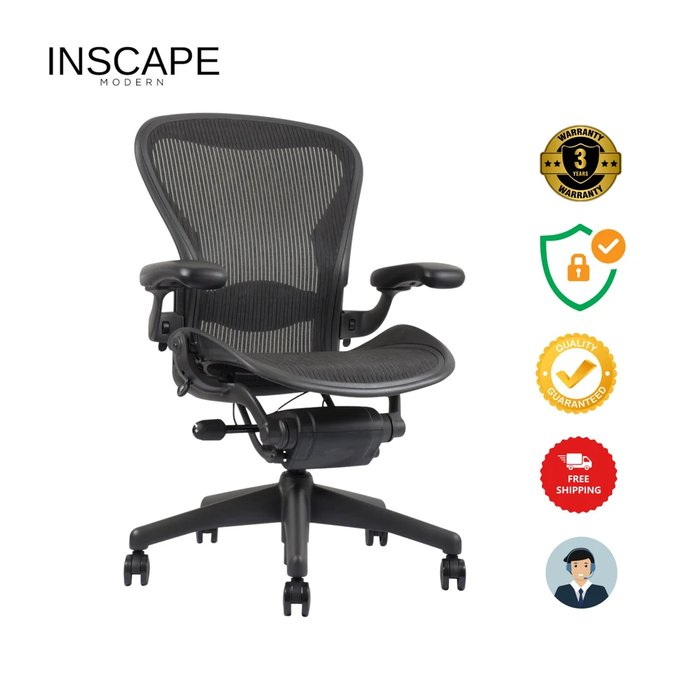 Herman Miller Classic Aeron Task Office Chair Ergonomic (Renewed)